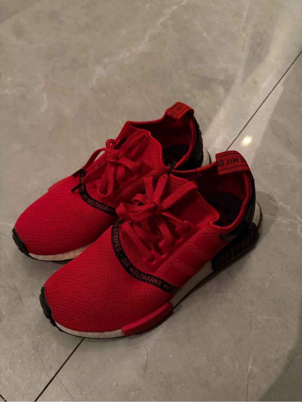 adidas Originals Kids Red Knit Sneakers